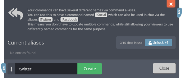 Chat Commands With Multiple Names In Chat