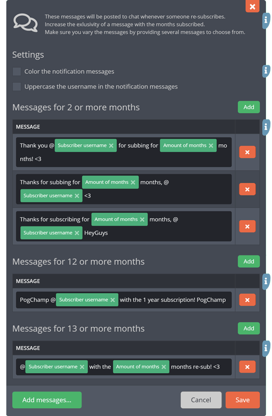 Twitch Engagement Alerts In Twitch Chat Moobot