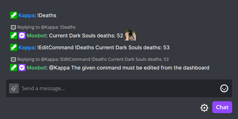 Built In Chat Commands For Your Twitch Bot Moobot