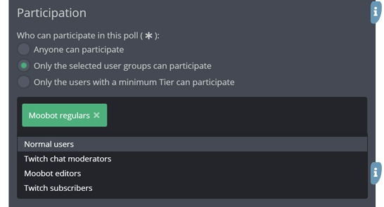 Restricting your polls to your regulars