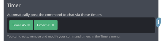 Auto posting chat messages via multiple timers