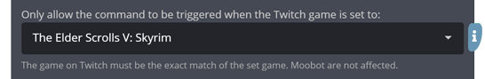Restricting a chat command to a certain game