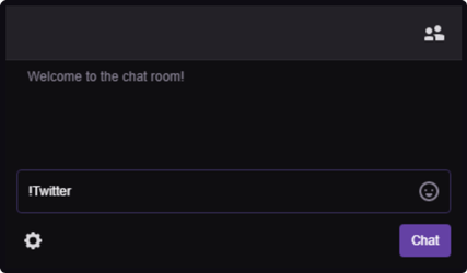 Testing the command in Twitch chat