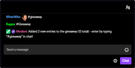 Giveaways on Twitch for increased engagement