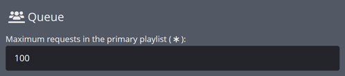 Adjusting the max amount of Song Requests in the queue
