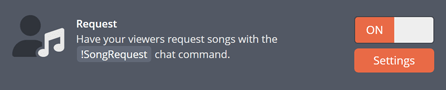 Song request chat commands