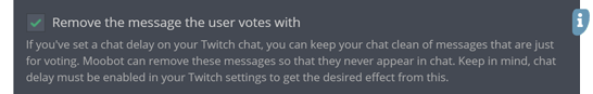 Keeping Twitch chat clean from votes