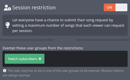 Limiting the amount of Song Requests from non-subs/non-followers