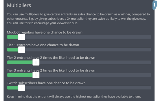 Giving loyal community members additional chances to win your giveaways