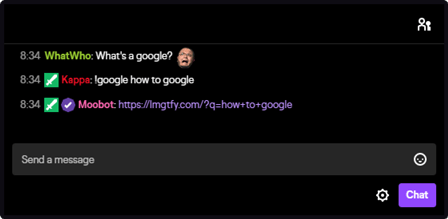The arguments (URL-encoded) response tag in Twitch chat The arguments (URL-encoded) response tag in Twitch chat