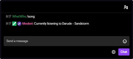 The Last.fm currently playing song response tag in Twitch chat The Last.fm currently playing song response tag in Twitch chat
