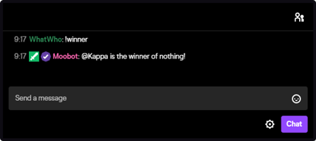 The random username response tag in Twitch chat The random username response tag in Twitch chat