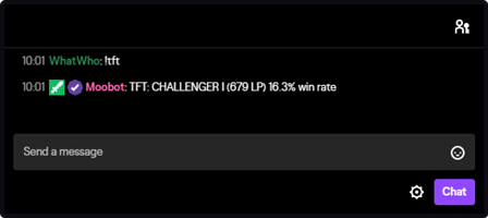 The Teamfight Tactics response tags in Twitch chat The Teamfight Tactics response tags in Twitch chat
