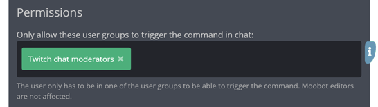 Restricting who can use a chat command Restricting who can use a chat command