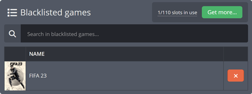Excluding specific games from your Game Vote Excluding specific games from your Game Vote