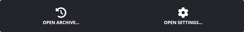 Game Vote archive and settings buttons Game Vote archive and settings buttons