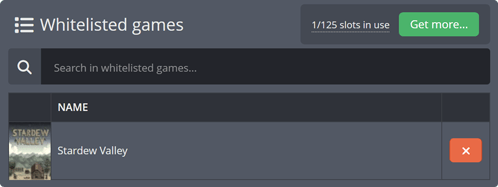 Limiting your Game Vote to specific games only Limiting your Game Vote to specific games only