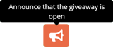 Announcing that the giveaway is open Announcing that the giveaway is open