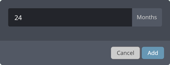 Pop-up for adding messages Pop-up for adding messages