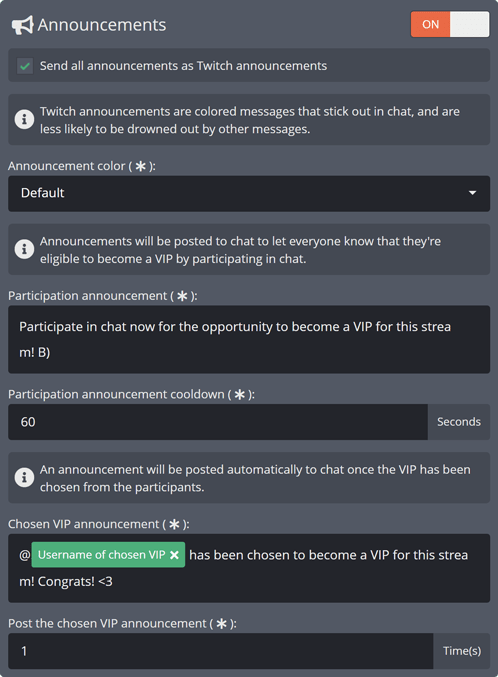 Announcing when and how to become a VIP Announcing when and how to become a VIP