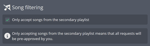 Only taking pre-approved Song Requests Only taking pre-approved Song Requests
