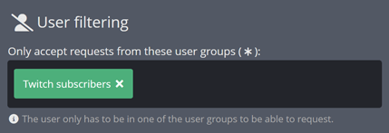 Restricting Song Requests to subscribers-only Restricting Song Requests to subscribers-only