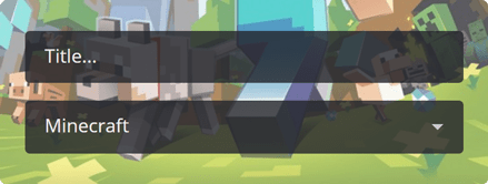 The stream widget The stream widget