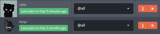When an editor was last seen in your Twitch chat When an editor was last seen in your Twitch chat