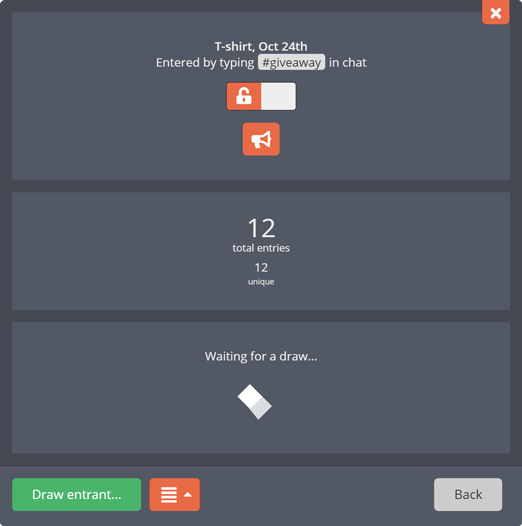 Managing a keyword-type giveaway Managing a keyword-type giveaway