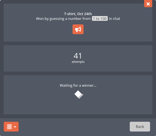 Managing a random-number-type giveaway Managing a random-number-type giveaway