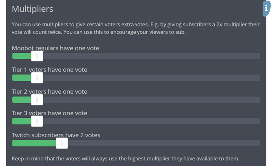 Giving certain viewers extra votes in your poll Giving certain viewers extra votes in your poll