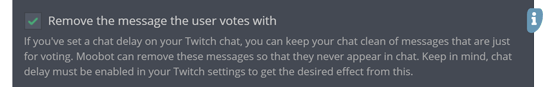 Keeping Twitch chat clean from votes Keeping Twitch chat clean from votes