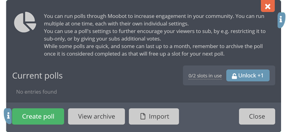 Creating your poll Creating your poll