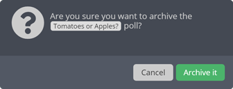 The community menu The community menu