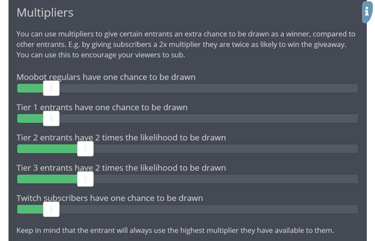 Giving loyal community members additional chances to win your giveaways Giving loyal community members additional chances to win your giveaways