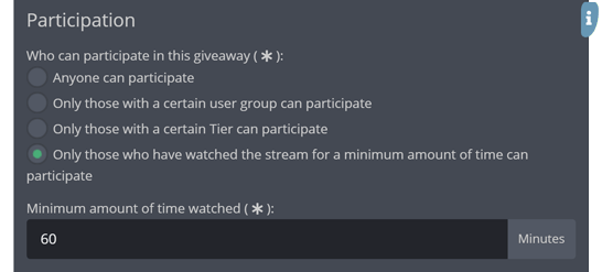 Only allowing your actual Twitch community to enter your giveaways Only allowing your actual Twitch community to enter your giveaways
