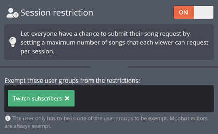 Limiting the amount of Song Requests from non-subs/non-followers Limiting the amount of Song Requests from non-subs/non-followers