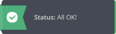 The status widget The status widget