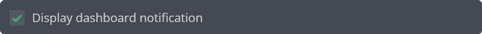 Dashboard notifications for your engagement alerts Dashboard notifications for your engagement alerts