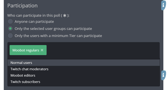 Restricting your polls to your regulars Restricting your polls to your regulars