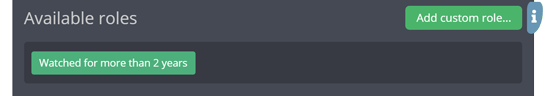 Added custom role Added custom role