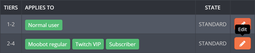 Editing a message filter's profile Editing a message filter's profile