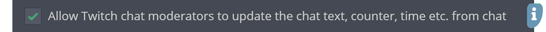 Setting a chat command from chat, step 1 Setting a chat command from chat, step 1