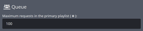 Adjusting the max amount of Song Requests in the queue Adjusting the max amount of Song Requests in the queue