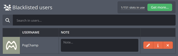 Blacklisting Song Requests from certain Twitch viewers Blacklisting Song Requests from certain Twitch viewers
