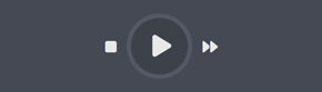 The dashboard's song player widget The dashboard's song player widget