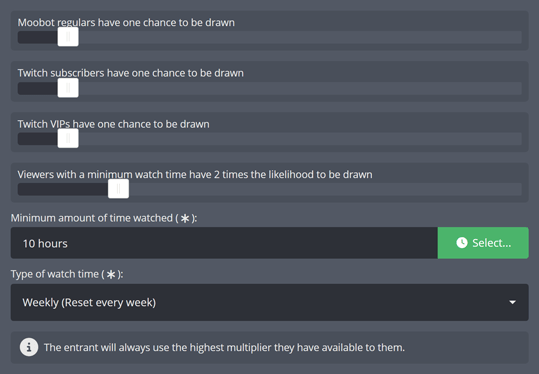 Giving loyal community members additional chances to win your giveaways