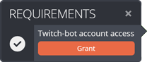 Granting the requirements Granting the requirements