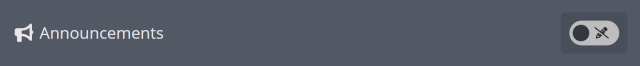 Toggling the settings to adjust