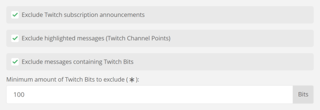 Excluding special Twitch chat messages from auto moderation